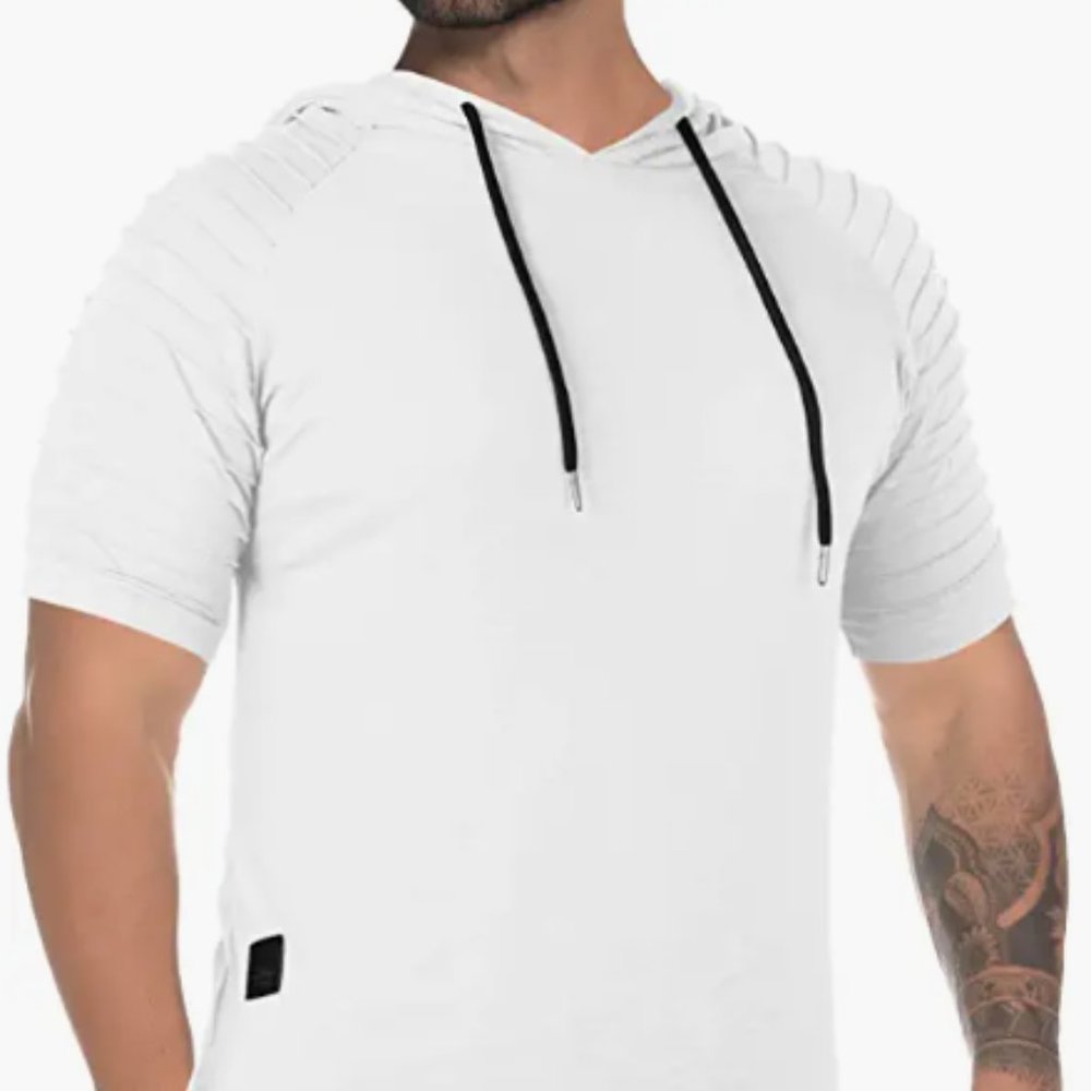 We1Fit Men's Fashion Sports Hoodie, White